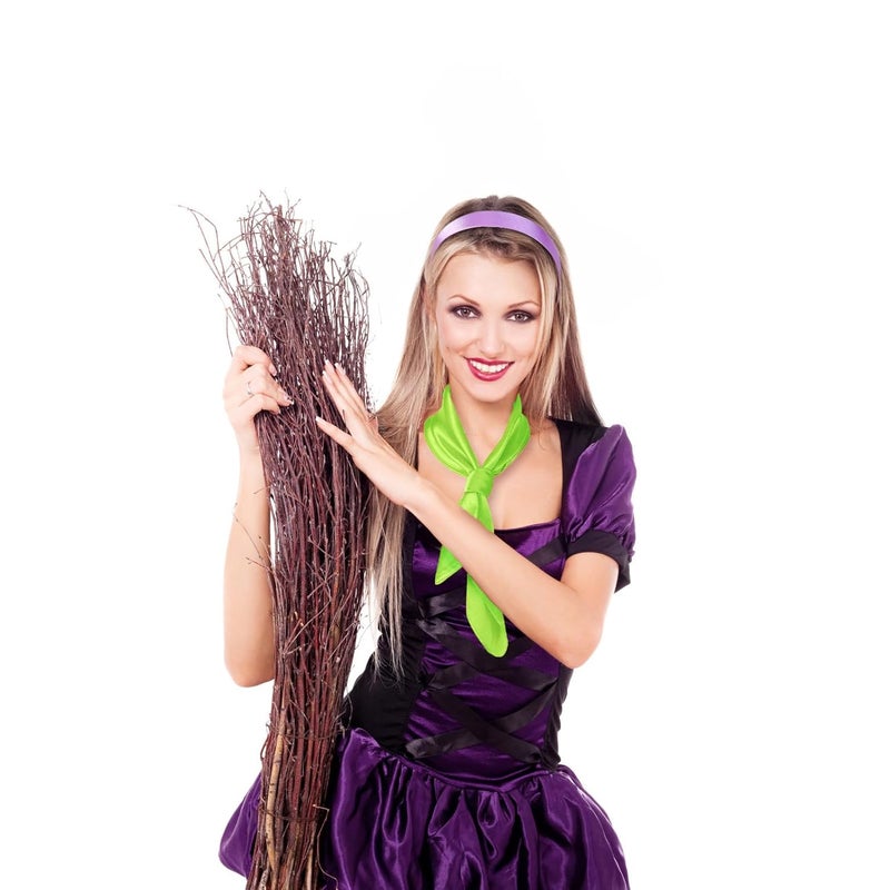 Fancheer Purple Headband and Green Scarf for Women Halloween Costume Accessories for Daphne - Image 5